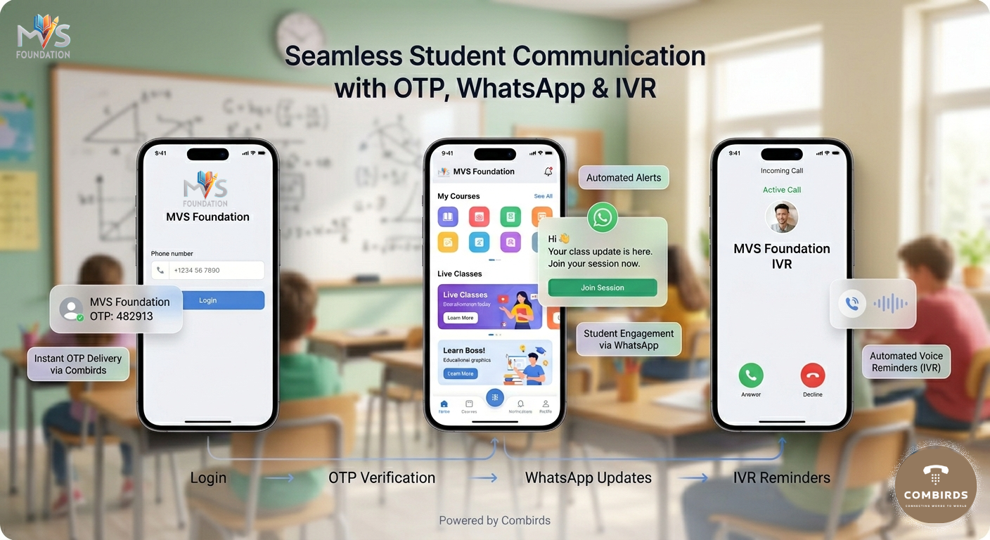 How MVS Foundation Achieved 3X Student Engagement with Combirds' Omnichannel Communication Suite